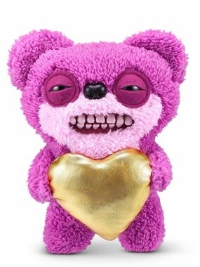 Purple Gold Heart Fuggs by ZURU Funny Ugly Monster, Plush, Collectible, Toy